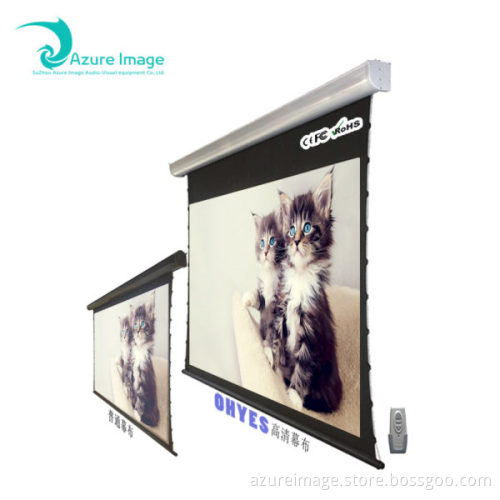 Motorized Tensioned Projector Screen